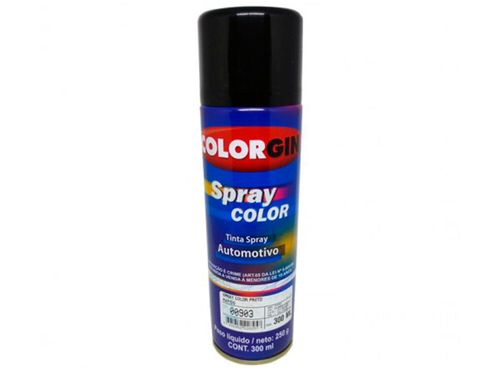Spray Automotivo Preto Brilhante 300ml
