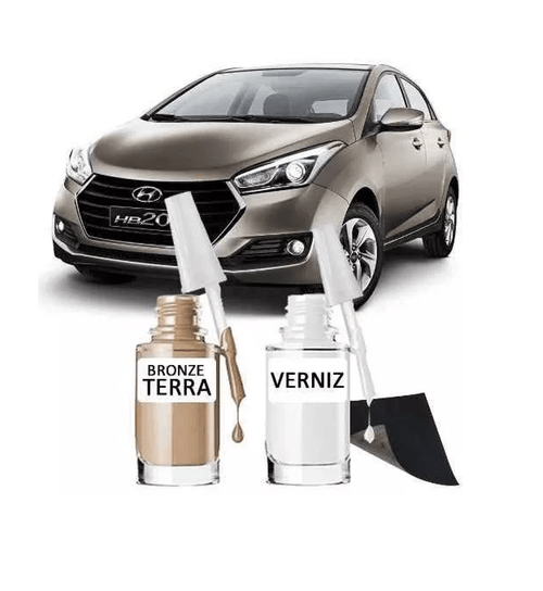 Tira Risco - Hyundai Bronze Terra + Verniz 15ml