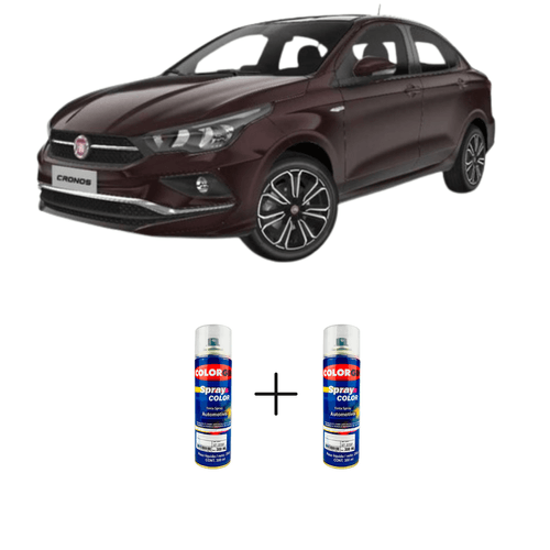 Spray Automotivo Vermelho Marsala + Verniz 300ml