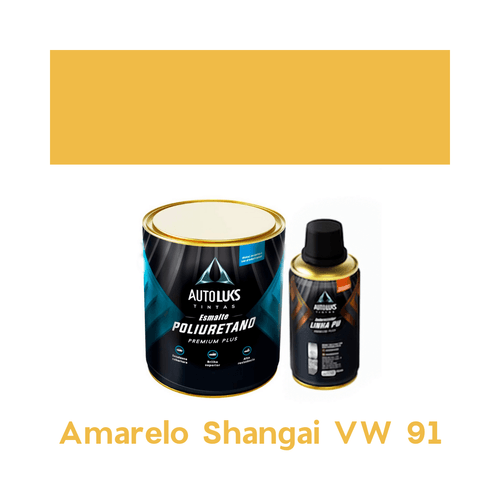Tinta Automotiva Pu Amarelo Shangai VW91 0,8L