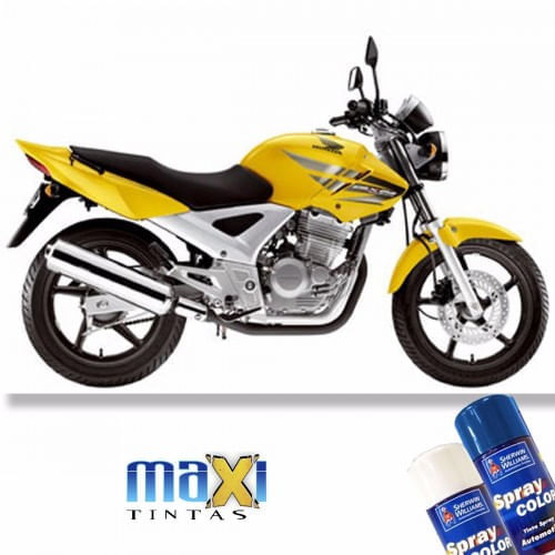 Spray Automotivo Amarelo Topazio + Spray Verniz 300ml