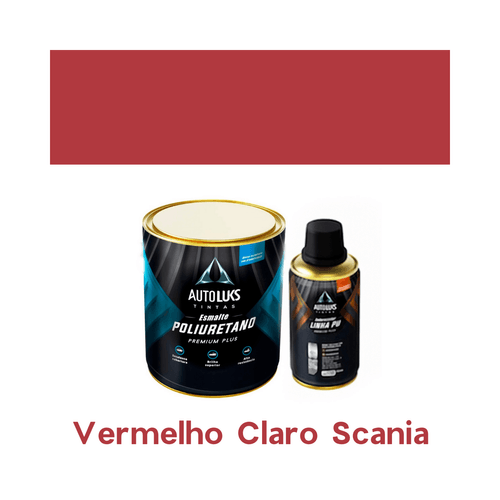Tinta Automotiva Pu Vermelho Claro Scania 0,8l