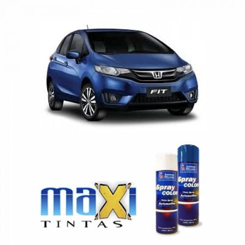 Spray Automotivo Azul Netuno B593 Honda + Verniz Spray 300ml