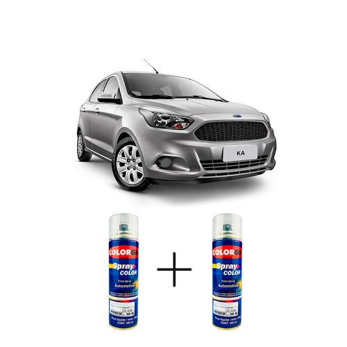 Spray Automotivo Prata Dublin + Spray Verniz 300ml