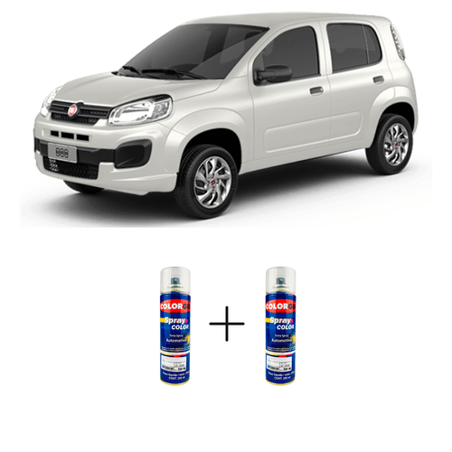 Spray Automotivo Branco Alaska + Spray Verniz 300ml