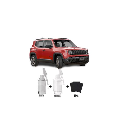 Tira Risco - Jeep Vermelho Colorado + Verniz 15ml
