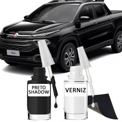 Tira Risco - Fiat Preto Shadow + Verniz 15ml