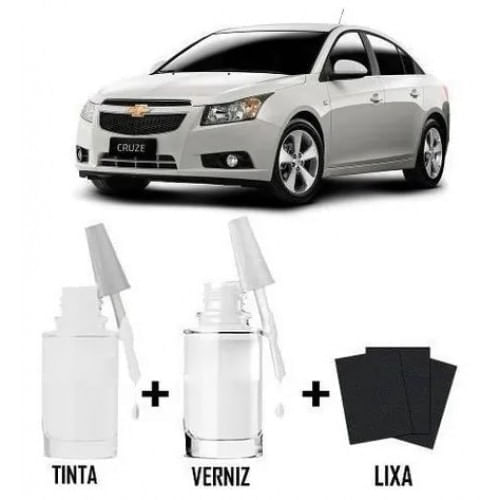 Tinta Tira Risco Automotivo Chevrolet Cruze Branco Vintage
