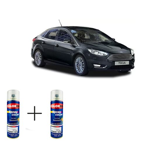 Spray Automotivo Preto Gales + Spray Verniz 300ml
