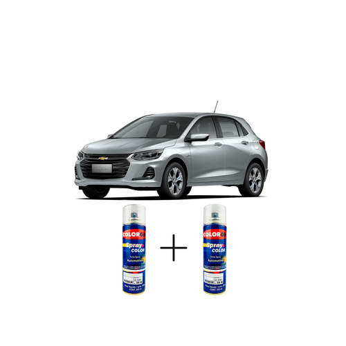 Spray Automotivo Prata Ice/Switchblade + Spray Verniz 300ml