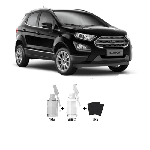 Tira Risco - Ford Preto Ebony + Verniz 15ml