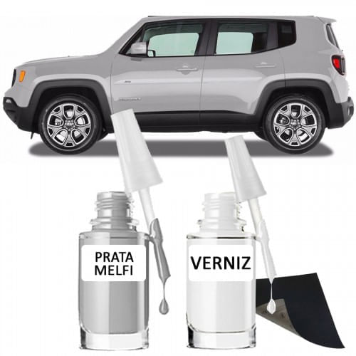 Tira Risco - Jeep Prata Melfi + Verniz 15ml