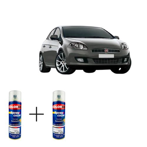Spray Automotivo Cinza Cromo + Spray Verniz 300ml
