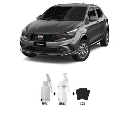 Kit Tira Risco Automotivo Cinza Silverstone Fiat 15ml