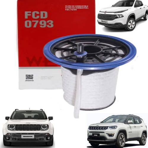 FILTRO DE COMBUSTIVEL TORO RENEGADE DIESEL 2.0 2016 A 2021 WEGA