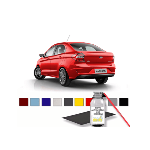 Tinta Tira Risco Retoque Auto Vermelho Arpoador Ford 100ml