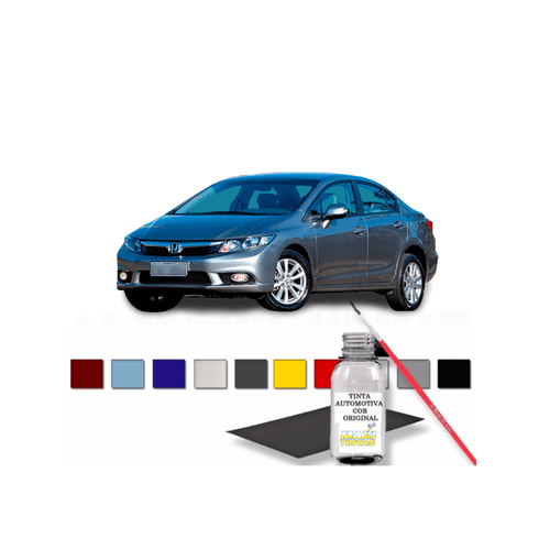 Tinta Tira Risco Retoque Auto Cinza Paladium NH737M Honda 100ml