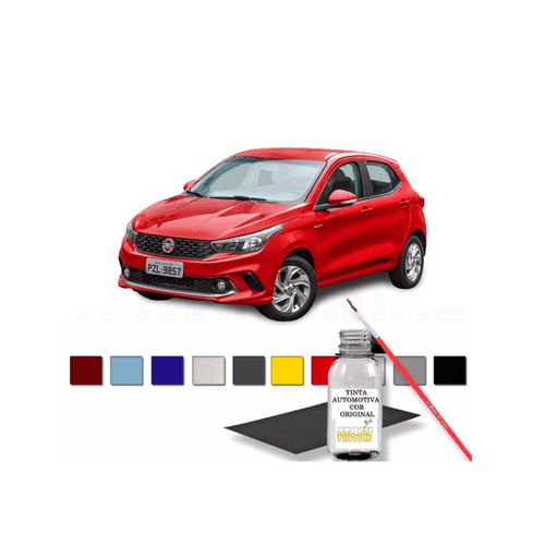 Tinta Tira Risco Retoque Auto Vermelho Alpine Fiat 100ml