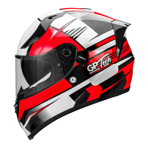 Capacete gp tech v128 flag com oculos solar interno