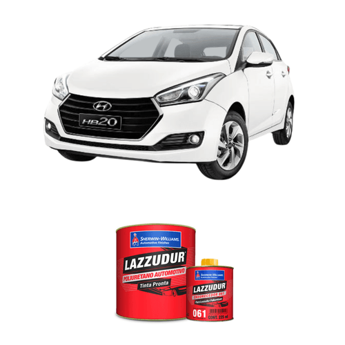 Tinta PU Branco Polar Hyundai 0,9L