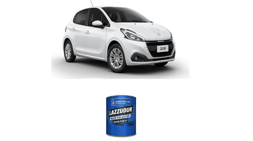 Tinta Poliéster Branco Banquise Lisa Peugeot 0,9L