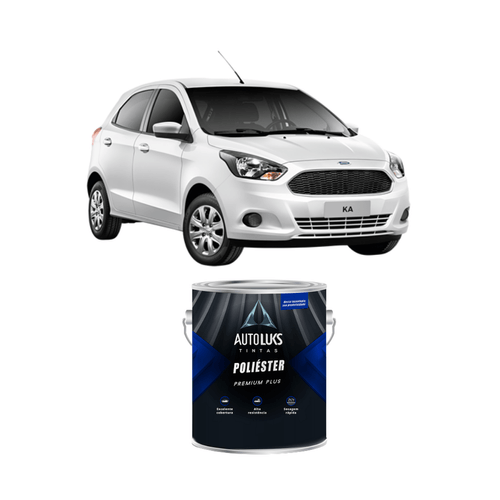 TINTA POLIESTER BRANCO ÁRTICO LISO FORD 0,9L AUTOLUKS