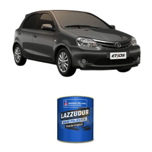 Tinta Poliester Cinza Jazz 1J3 Metálico Toyota 0,9L