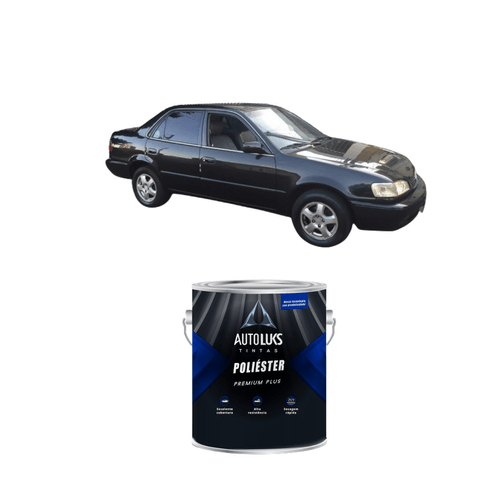 Tinta Poliester Preto Perola Metálico Toyota 205 0,9L Autoluks