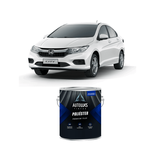 Tinta Poliéster Branco Taffeta Honda NH578 0,9L Autoluks