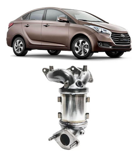Catalisador C/ Coletor Hb20 Sedan 1.0 3c 2012 2013 2014 2015