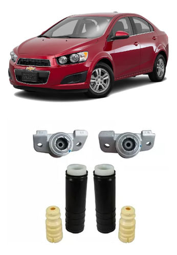 Par Coxim Batente Traseiro Gm Sonic Sedan 2012 2013 2014