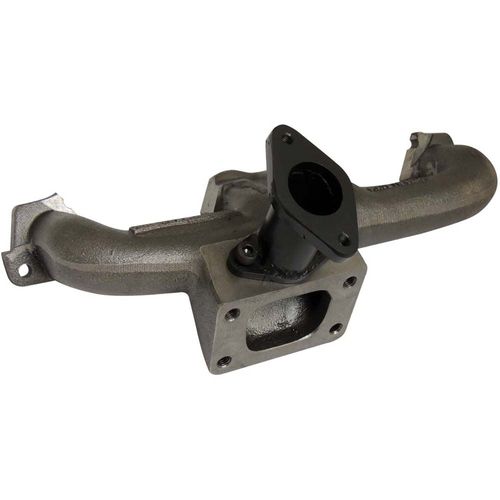 Coletor de escape para turbo Fiat Sevel / Compatível com turbo T3 / Com saída para válvula furação " i "