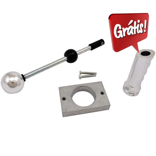 Alavanca de câmbio de engate rápido para linha VW Gol AP + Manopla de câmbio em alumínio billet GRÁTIS: manopla de freio de mão billet