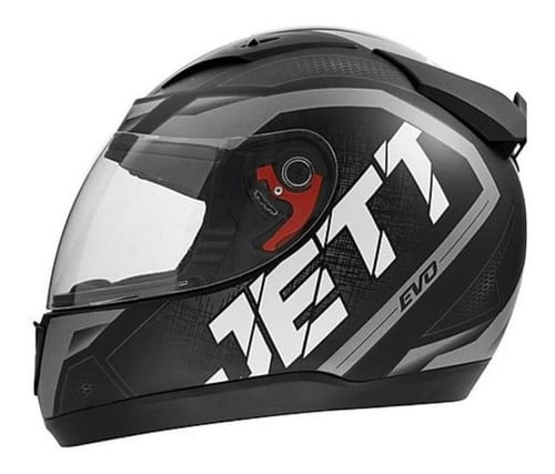 Capacete Jett Evo Line Cinza Fosco 58