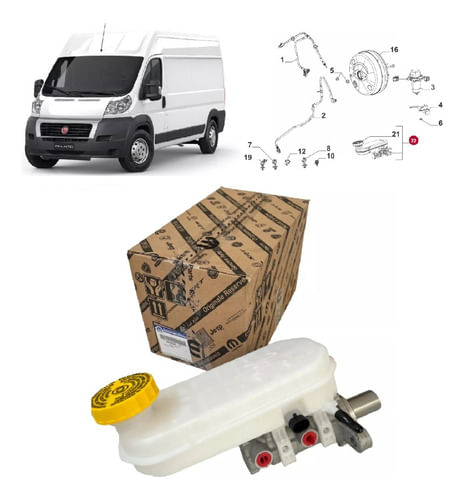 Cilindro Mestre Freio Ducato 2.3 16v 2018-2021 K68428455aa