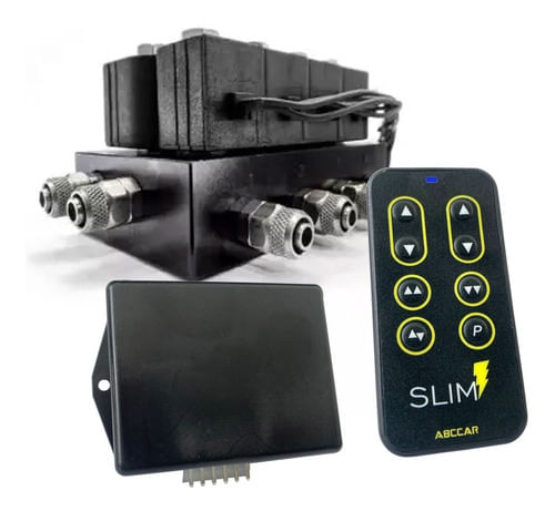 Bloco De Valvulas 10mm Para Suspensao A Ar + Controle Slim