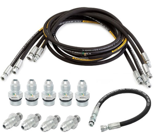 Kit Mangueira Prensada Suspensão Ar Alta  Clio 1.6 2011
