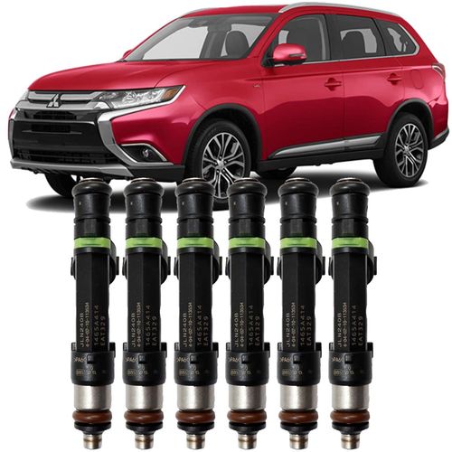 Kit 6 Bico Injetor Outlander Gt 3.0 V6 a Gasolina de 2014 a 2021 Original - 1465a414