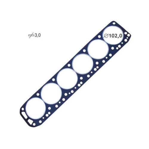 JUNTA DO CABECOTE - 3 00 MM GM OPALA CARAVAN CAMINHAO C10 3800 4100 SS 230 250 ALC GAS 6CIL DE 1968 A 1987
