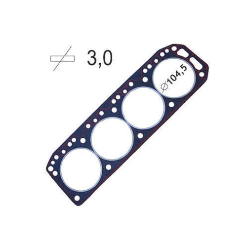 JUNTA DO CABECOTE - 3.00 MM GM OPALA 90 CARAVAN 151 ALC GAS APOS 1974