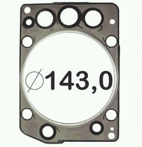 JUNTA DE CABECOTE - MBB OM 457LA AXOR 2040 2044 3344 (PERFIL ALTO)