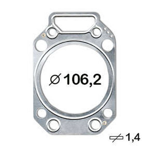 JUNTA DE CABECOTE - MWM 4.12 6.12 MAXXFORCE EURO V VM220 VM270 VM330 4.8H SCR 7.2H SCR 24V VOLVO B270F APOS 2013