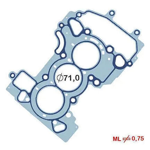 JUNTA DO CABECOTE - GM ONIX TRACKER 1.0 12V 3CIL TURBO APOS 2020