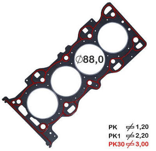 JUNTA DO CABECOTE - FORD FUSION 2.3 16V APOS 2006