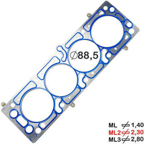 JUNTA DO CABECOTE - GM S10 BLAZER 2.4 8V FLEX