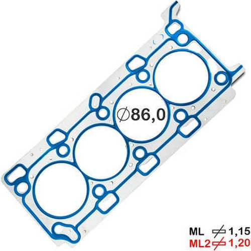 JUNTA DO CABECOTE - RENAULT MASTER 2.3 16V APOS 2013