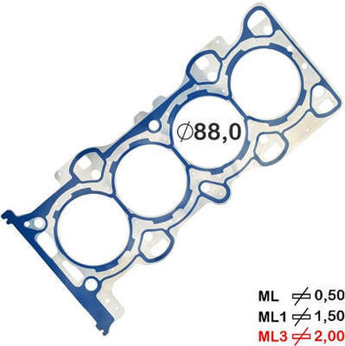 JUNTA DO CABECOTE - FORD FUSION 2.3 16V APOS 2006