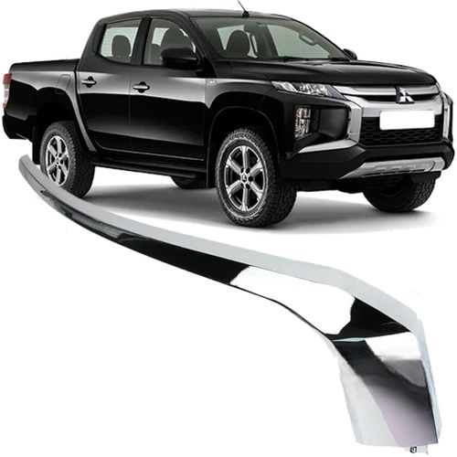 Moldura Superior Cromada Parachoque L200 Triton Hpe 2.4 16V Diesel de 2021 a 2025 - Direito
