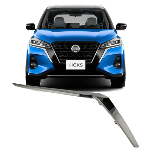Friso Cromado Farol Nissan Kicks De 2022 À 2025 - Direito