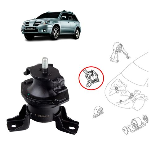 Coxim direito do motor Mitsubishi Airtrek 2.4 16V 2003 A 2007